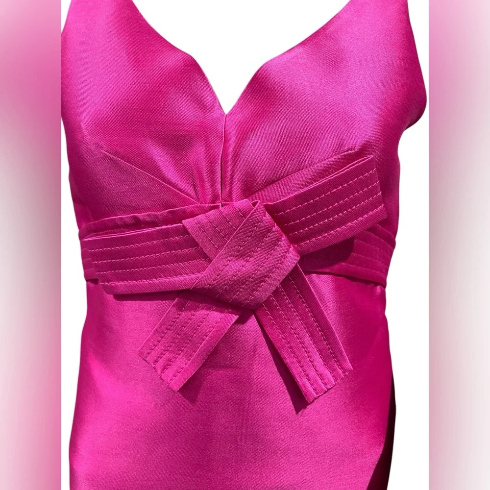 Kate Spade New York Dress Womens Origami A Line Pink Bow Size 2 - Picture 10 of 14